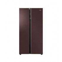 Haier Inverter Side-by-Side Refrigerator 16 Cu Ft Chocolate Glass (HRF-622ICG)