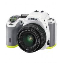 Pentax K-S2 DSLR Camera White/Lime With 18-50mm Lens
