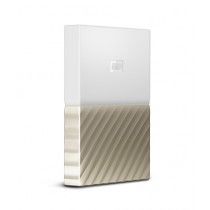 WD My Passport Ultra 4TB Portable Hard Drive White/Gold (WDBFKT0040BGD-WESN)