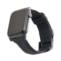 UAG Leather Strap For Apple Watch 44/42 Black