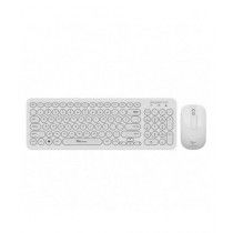 Alcatroz Jellybean A2000 Wireless Keyboard and Mouse Combo White/White
