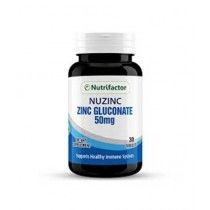 Nutrifactor Nuzinc Zinc Gluconate Supplement 50mg