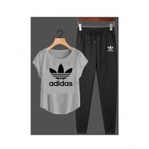 Jafri's Store Adidas Printed Track Suit For Men Gray (0385)
