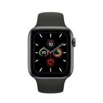 Apple Watch Series 5 44mm Space Gray Aluminum Case with Black Sport Band (MWVF2)