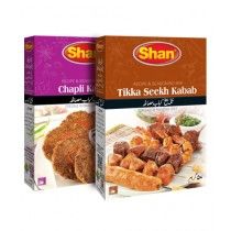Shan Bundle Offer Chappli Kabab 100gm + Tikka Seekh Kabab 50gm