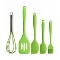 Easy Shop Silicone Utensil Set Pack Of 5 Green