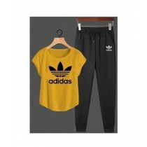 Jafri's Store Adidas Printed Track Suit For Men Yellow (0405)