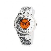 Swatch Orange Pusher Women's Watch Silicone (SUOW167)