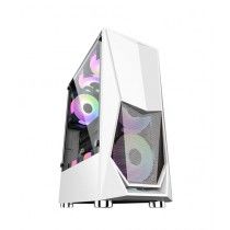 1st Player DK3 PC Case White With 3 G6 RGB Fan