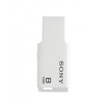 Sony 8GB Tiny Microvault Flash Drive White (USM-8)