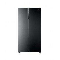 Haier Inverter Side-by-Side Refrigerator 16 Cu Ft Black Metal (HRF-622IBS)