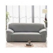 Rainbow Linen Jersey Sofa Cover 2 Seater Light Gray