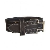 SportsTime Weight Lifting Leather Belt with Buckle