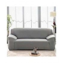 Rainbow Linen Jersey Sofa Cover 6 Seater Light Gray