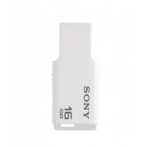 Sony 16GB Tiny Microvault Flash Drive White (USM-16)