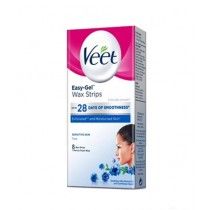 Veet Easy Gel Face Wax Strips For Sensitive Skin 8 Pcs