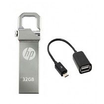 Punjab Electronic HP 32GB Flash Drive With OTG Cable