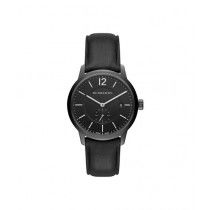 Burberry Swiss Leather Strap Men's Watch Black (BU10003)