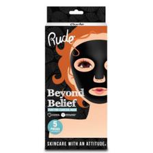 Rude Beyond Belief Charcoal Face Mask (Pack-5PCS) - 87869-PDB