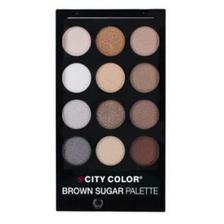 City Color CITY Brown Sugar Eye Shadow Palette - 12 Shades 