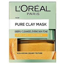 L'Oreal Pure Clay Yuzu Lemon Mask - Brightening, Yellow 50ml - 599.101406.00.000