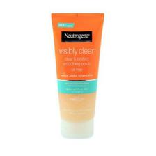 Neutrogena Facial Scrub, Visibly Clear, Clear & Protect, Oil-free - 150ml