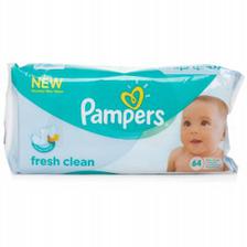 Pampers Fresh Clean Wipes 64 Pcs