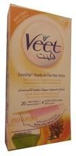 Veet Wax Strips Shea butter With Papaya Extract For Normal Skin 20 Strips