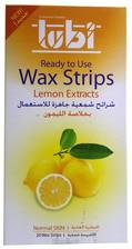 Lubi Ready To Use Wax Strips Lemon Extracts 20 Strips