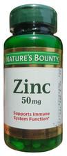 Nature's Bounty Zinc 50mg 100 Caplets