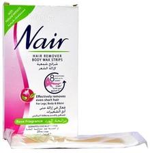 Nair Hair Removers Body Wax Strips with Rose Fragrance 20 Strips