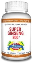 The Vitamin Company Super Ginseng 800 (Men's Health) 20 Capsules