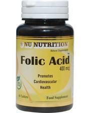 Nu Nutrition Folic Acid 400mcg 60 Tablets