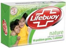 Lifebuoy Nature With Neem & Lemongrass Bar Soap 120 Grams