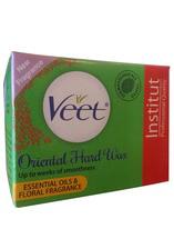 Veet Oriental Hard Wax Essential Oils & Floral Fragrance (Colour Green)