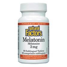 Natural Factors Melatonin Sublingual 3 MG (90 Tablets)