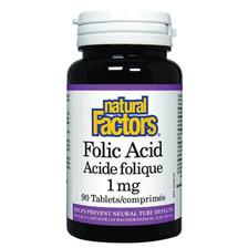 Natural Factors Folic Acid 1 MG (90 Tablets)
