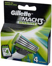 Gillette Mach 3 Sensitive Blades 4 carts