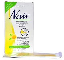Nair Hair Removers Body Wax Strips with Lemon 20 Strips