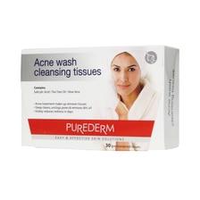 Purederm Acne Wash Cleansing Tissues ( 30 Tissues)