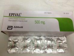 Epival tablet 500 mg 10x10's