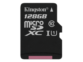 Kingston SDC10G2 128GB Micro SDHC UHS-I Class 10 Flash Memory Card memorycards 
