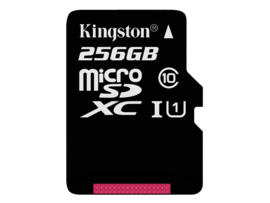 Kingston SDC10G2 256GB Micro SDHC UHS-I Class 10 Flash Memory Card memorycards 