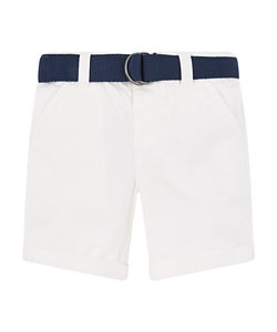 white shorts with belt