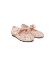 pink lace ballerina shoes