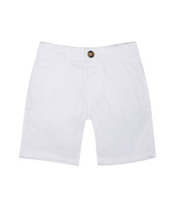 white chino shorts