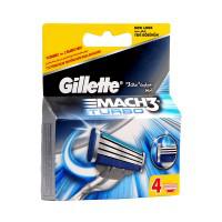 Gillette Mach3 Turbo Razor Blades (Pack of 4)