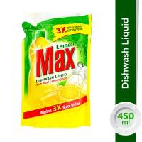 Lemon Max Lemon Dishwash Liquid Pouch - 450ml