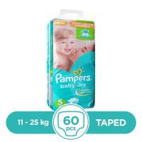 Pampers Taped 11 To 25kg - 60Pcs