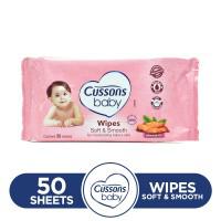Cussons Soft and Smooth Baby Wipes 50sheets